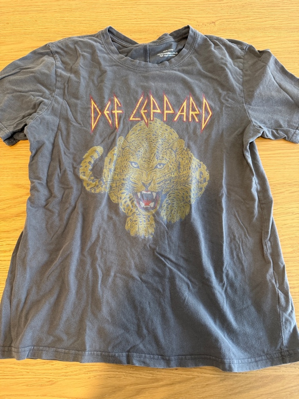 Abercrombie & Fitch Black Def Leppard Graphic Tee